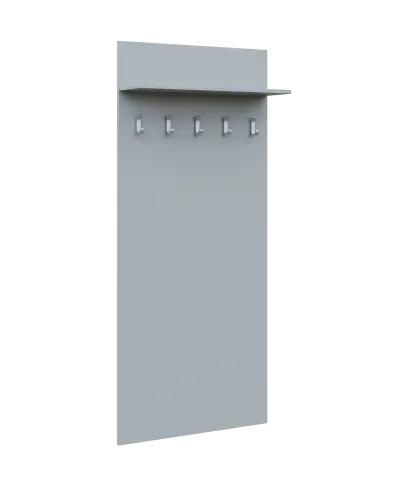 VN - 03 stěna věšáková 800x220x1800 mm, 5-háček Laura, šedá